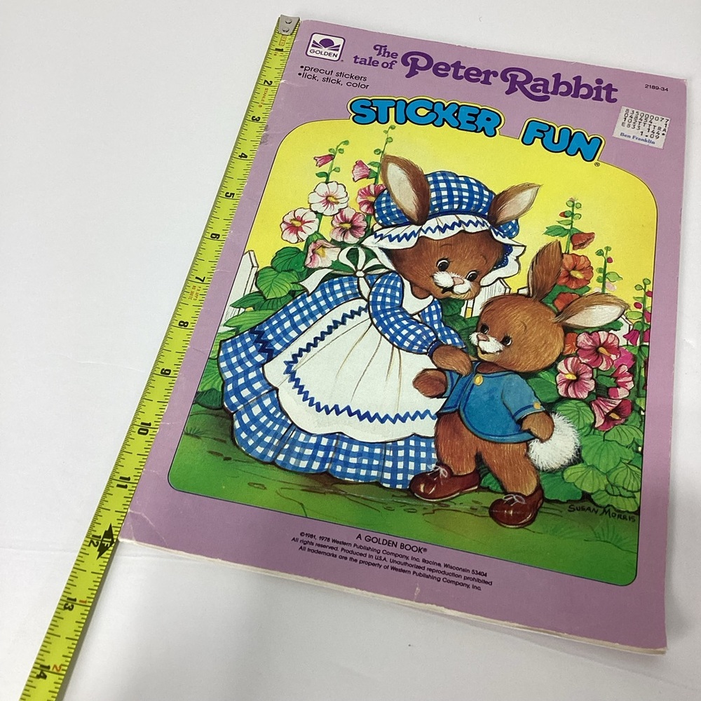 Peter Rabbit Sticker Fun Golden Book 1981 - Picture 8 of 10